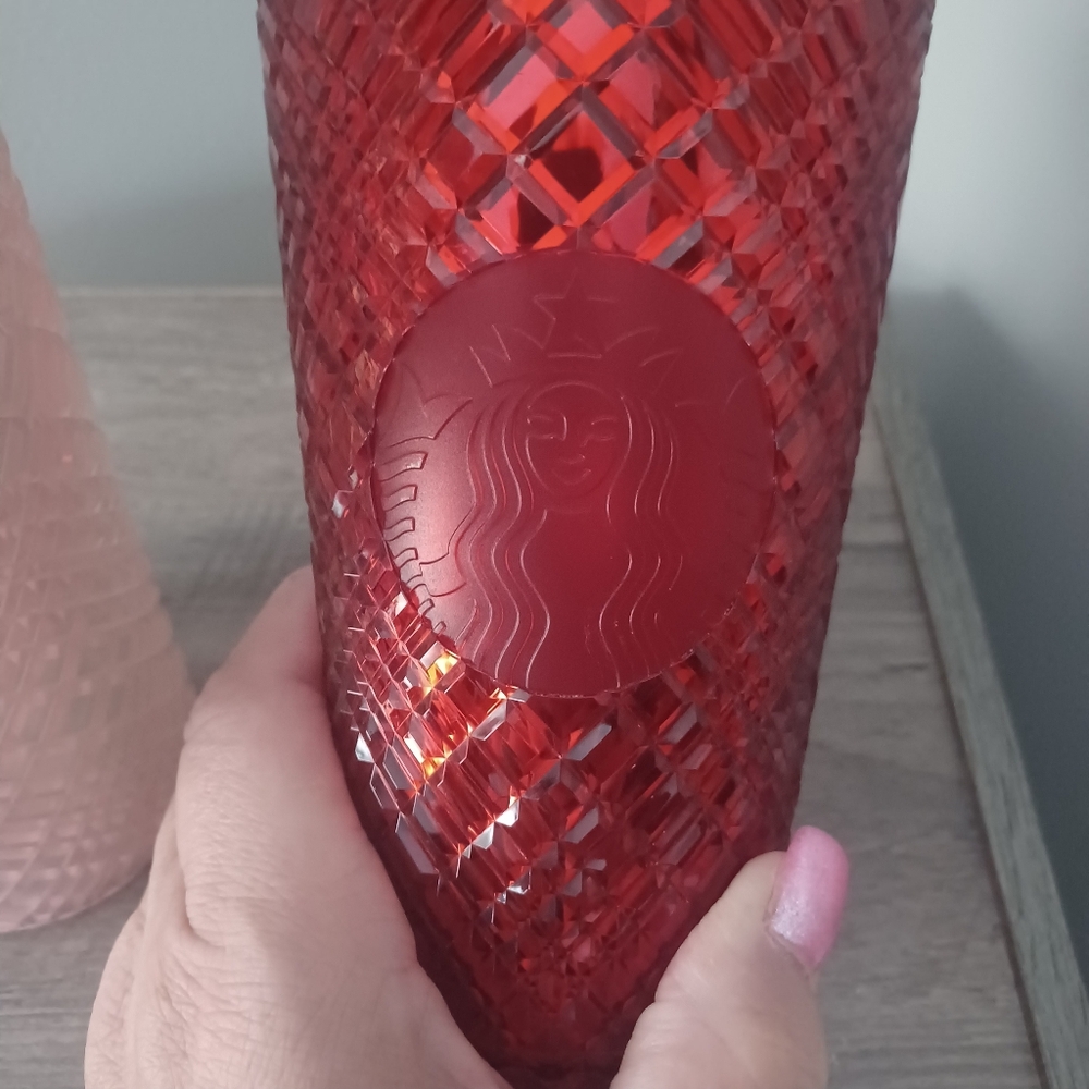 Starbucks Lot Of 2 Jeweled Tumblers No Straws - Picture 3 of 9